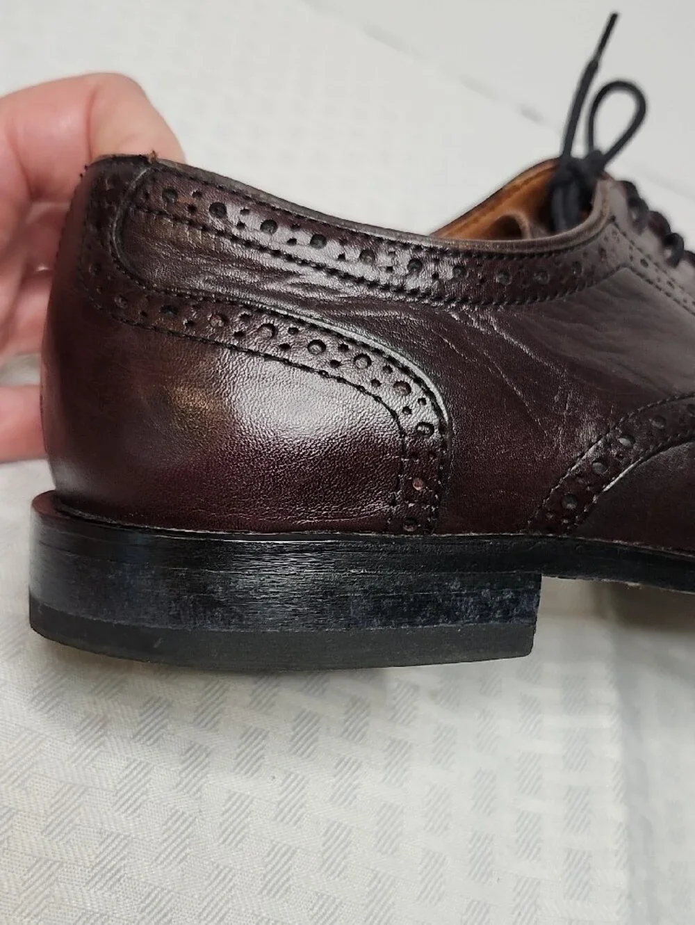Bostonian Leather Dress Shoes Made in Italy Dk Brown